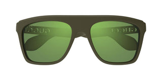 Gucci GG1570S men Green Squared Sunglasses