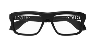 Gucci GG1572O men Black Squared Eyeglasses