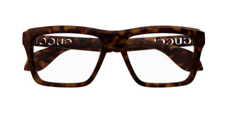 Gucci GG1573O men Havana Squared Eyeglasses