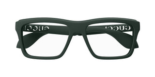 Gucci GG1573O men Green Squared Eyeglasses