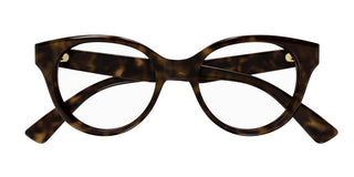 Gucci Gg1590o Women Havana Round Eyeglasses