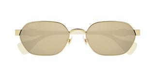 Gucci Gg1593s Women Gold Geometric Sunglasses