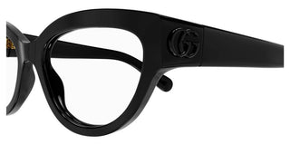 Gucci Gg1598o Women Black Cat Eye Eyeglasses