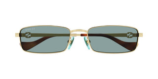 Gucci Gg1600s Women Gold Squared Sunglasses