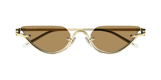 Gucci Gg1603s Women Gold Cat Eye Sunglasses