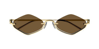 Gucci Gg1604s Women Gold Geometric Sunglasses