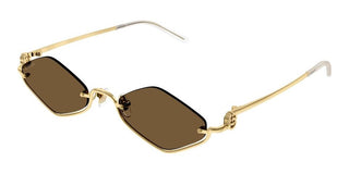 Gucci Gg1604s Women Gold Geometric Sunglasses