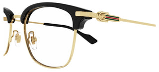 Gucci Gg1606ok Men Gold Squared Eyeglasses