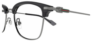 Gucci Gg1606ok Men Ruthenium Squared Eyeglasses