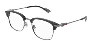 Gucci Gg1606ok Men Ruthenium Squared Eyeglasses