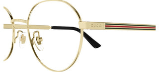 Gucci Gg1607ok Men Gold Round Eyeglasses