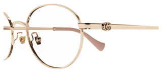 Gucci Gg1608ok Women Rose Gold Round Eyeglasses