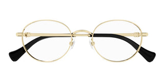 Gucci Gg1608ok Women Gold Round Eyeglasses