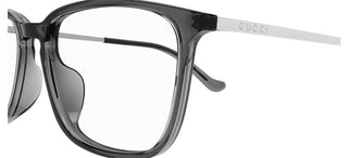 Gucci Gg1609oa Men Grey Squared Eyeglasses