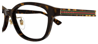 Gucci Gg1612oj Unisex Havana Round Eyeglasses