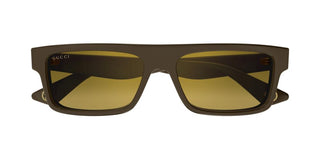 Gucci Gg1616s Men Brown Squared Sunglasses