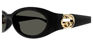 Gucci Gg1660s Women Black Oval Sunglasses