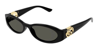 Gucci Gg1660s Women Black Oval Sunglasses