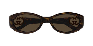 Gucci Gg1662sa Women Havana Oval Sunglasses