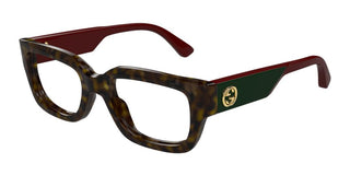 Gucci Gg1666o Women Havana Squared Eyeglasses