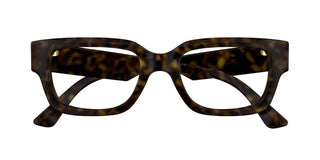 Gucci Gg1666o Women Havana Squared Eyeglasses