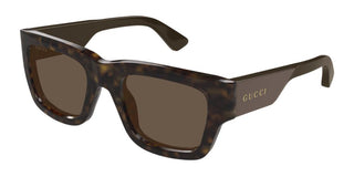 Gucci Gg1668s Men Havana Squared Sunglasses