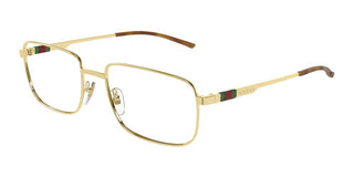 Gucci Gg1678o Men Gold Rectangle Eyeglasses