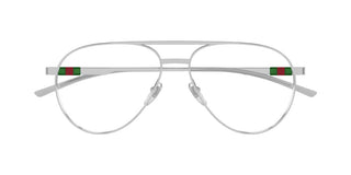 Gucci Gg1679o Men Silver Pilot Eyeglasses