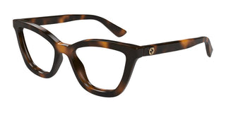 Gucci Gg1686o Women Havana Butterfly Eyeglasses