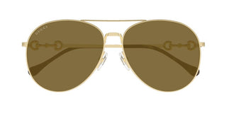 Gucci Gg1698s Women Gold Pilot Sunglasses