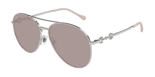 Gucci Gg1698s Women Silver Pilot Sunglasses