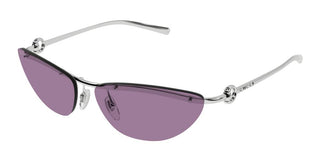 Gucci Gg1701s Women Silver Cat Eye Sunglasses