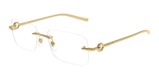 Gucci Gg1703o Men Gold Squared Eyeglasses