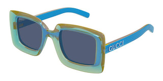 Gucci Gg1718s Women Blue Oversize Sunglasses