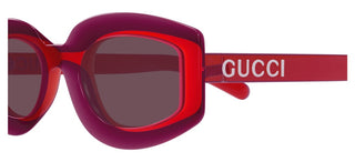 Gucci Gg1719s Women Red Oval Sunglasses