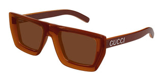 Gucci Gg1723s Unisex Orange Squared Sunglasses