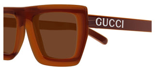 Gucci Gg1723s Unisex Orange Squared Sunglasses