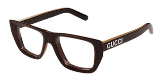 Gucci Gg1724o Men Brown Squared Eyeglasses