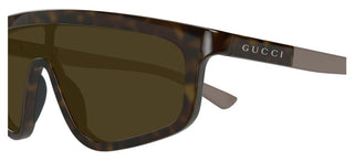 Gucci Gg1736s Unisex Havana Shield Sunglasses