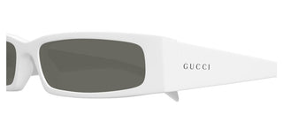 Gucci Gg1778s Men White Rectangle Sunglasses