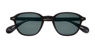 Garrett Leight GILBERT SUN unisex Black Round Sunglasses