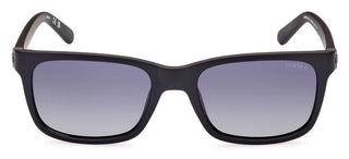 Guess Gu00066 Unisex Black Geometric Sunglasses