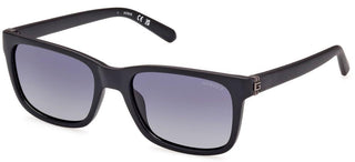 Guess Gu00066 Unisex Black Geometric Sunglasses