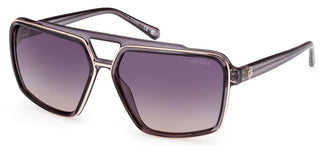 Guess Gu00076 Men Grey Geometric Sunglasses