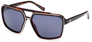 Guess Gu00076 Men Havana Geometric Sunglasses