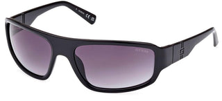 Guess Gu00080 Unisex Black Geometric Sunglasses