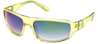 Guess Gu00080 Unisex Yellow Geometric Sunglasses