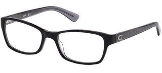 Guess Gu2591 Men Black Geometric Eyeglasses