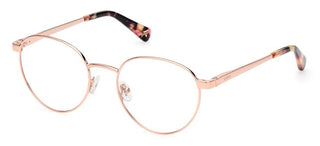 Guess Gu5221 Unisex Rose Gold Round Eyeglasses