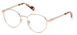 Guess Gu5221 Unisex Gold Round Eyeglasses